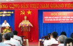 Ông Nguyễn Tấn Hưng - Ủy viên Trung ương Đảng, Bí thư Tỉnh ủy, Chủ tịch HĐND tỉnh, Bí thư Đảng đoàn HĐND tỉnh phát biểu tại hội nghị