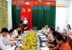 Bà Nguyễn Thị Tâm phát biểu tại buổi làm việc