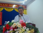 Đ/c Huỳnh Quang Tiên – Bí thư Huyện ủy,Trưởng Ban chỉ đạo, Phát biểu khai mạc Hội nghị