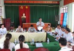 Đoàn giám sát làm việc tại xã Lộc Hưng huyện Lộc Ninh