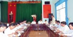Đoàn khảo sát làm việc với UBND xã Thanh bình về tình hình thực hiện xây dựng nông thôn mới