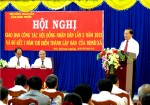 Ông Nguyễn Văn Năm – Phó Chủ tịch HĐND tỉnh phát biểu khai mạc hội nghị giao ban.