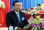 Ông Nguyễn Văn Trăm - Chủ tịch UBND tỉnh phát biểu tại kỳ họp