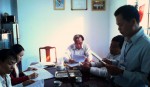 Ông Lê Thanh Hải – PCT HĐND huyện (thứ 3 bên phải) chủ trì buổi làm việc tại xã Phú Sơn