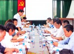 Ban KT-NS HĐND tỉnh làm việc với Sở Tài chính về tình hình thu - chi NSNN 5 tháng, ước thực hiện 6 tháng đầu năm và dự kiến điều chỉnh cả năm 2014