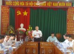 Thường trực Hội đồng nhân dân thị xã giám sát tình hình triển khai thực hiện một số chính sách an sinh xã hội tại UBND phường Tân Xuân, xã Tiến Thành.