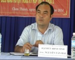 Tiếp xúc cử tri trước kỳ họp thứ mười một  HĐND tỉnh khóa VIII tại huyện Chơn Thành.