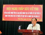 Tiếp xúc cử tri trước kỳ họp thứ mười hai HĐND tỉnh khóa VIII  và kỳ họp thứ mười bốn HĐND thị xã khóa III