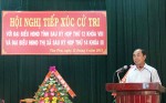Tiếp xúc cử tri sau kỳ họp thứ mười hai HĐND tỉnh khóa VIII  và sau kỳ họp thứ mười bốn HĐND thị xã Đồng Xoài khóa III