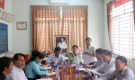 Ban Pháp chế Hội đồng nhân dân thị xã Đồng Xoài giám sát  tại Đội Quản lý thị trường số 6.