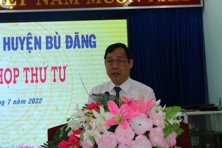 Phó Chủ tịch Thường trực HĐND tỉnh Lê Hoàng Lâm dự kỳ họp thứ 4, HĐND huyện Bù Đăng