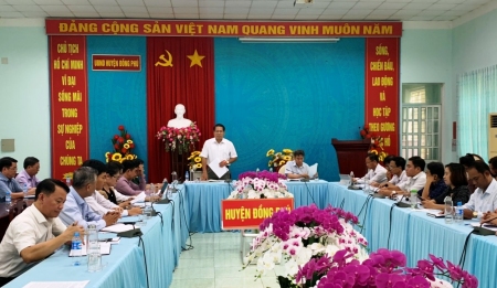 Ban dân tộc HĐND tỉnh giám sát về các chỉ tiêu thiên niên kỷ về đồng bào dân tộc thiểu số tại UBND huyện Đồng Phú