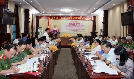 Đoàn khảo sát Ủy ban Tư pháp của Quốc hội làm việc với UBND tỉnh Bình Phước