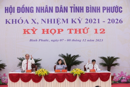 Bế mạc kỳ họp thứ 12, HĐND tỉnh Bình Phước khóa X, nhiệm kỳ 2021 - 2026