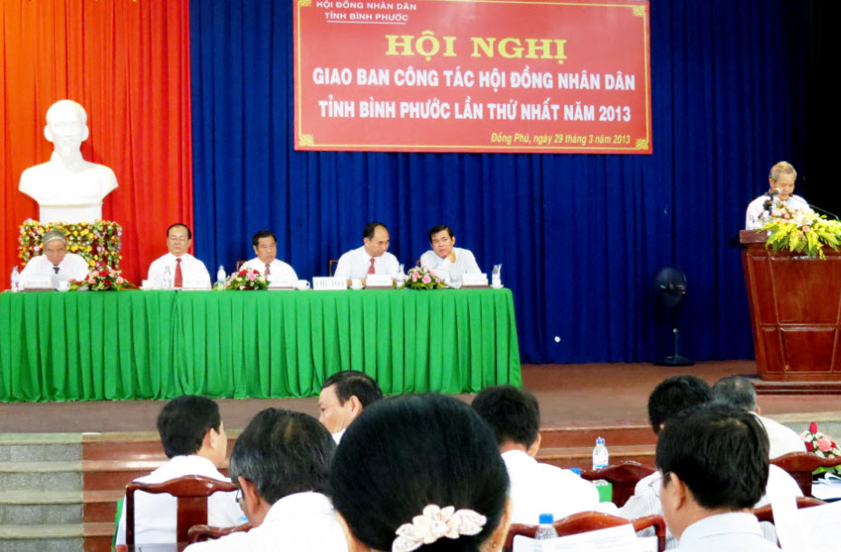 Giao ban công tác HĐND năm 2013